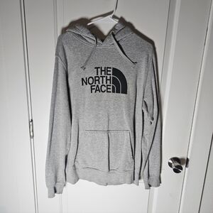 The North Face Men's Gray Logo Hoodie Large